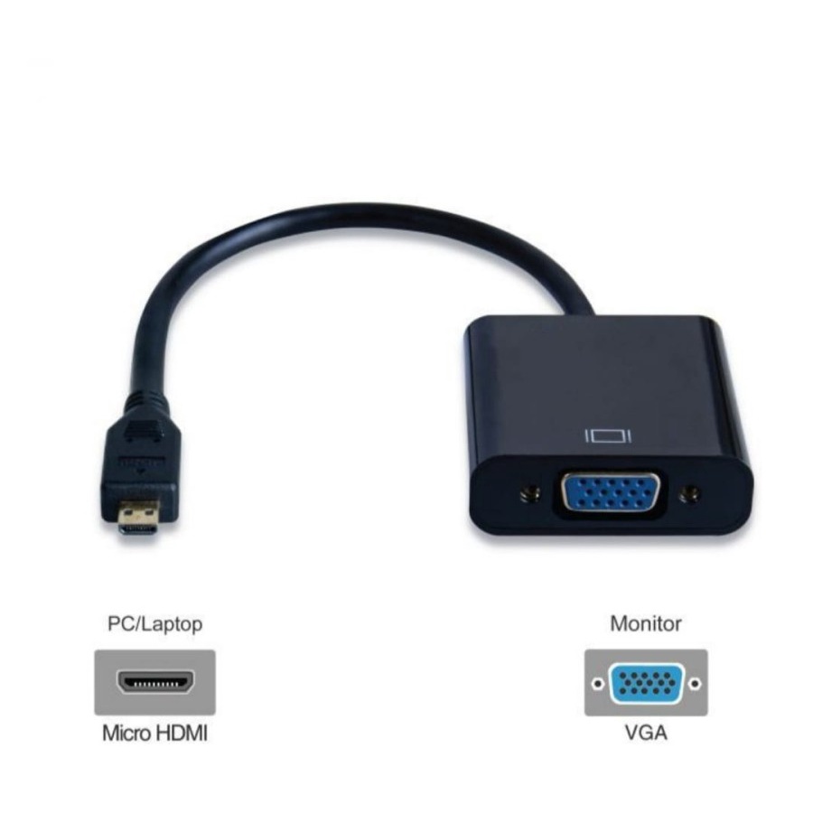 Cable Converter Mini Hdmi to Vga Konektor kabel Adapter