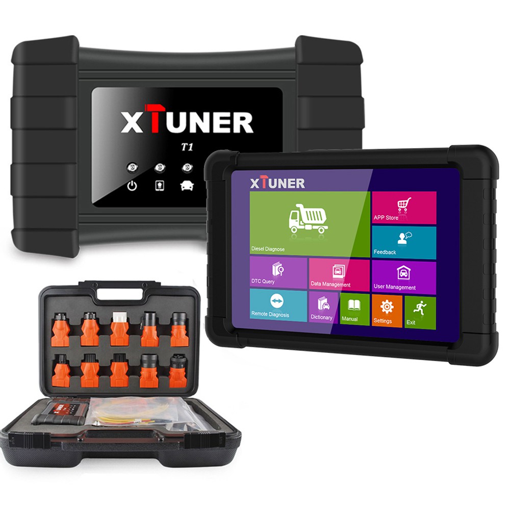 IMPORT XTUNER T1 OBD2 Auto Diagnostic Tool Heavy Duty Truck OBD2 Scanner Airbag ABS DPF