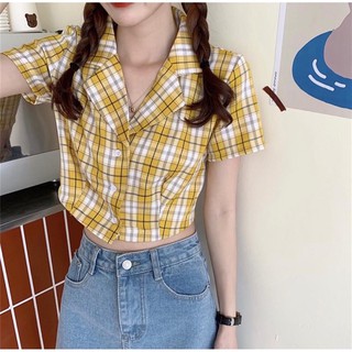  crop  top yurena korean crop  tee  baju  korea crop  Shopee 