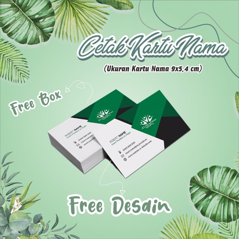 

Cetak Kartu Nama Murah FREE DESAIN + BOX Kartu Nama Laminasi Glossy dan Doff Kartu Nama Custom
