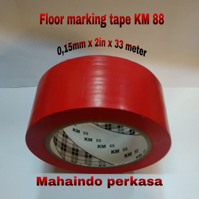 

Jual Floor Marking Tape Km 88 Lakban Lantai Merah 2"In X 33 Meter Hot Sale