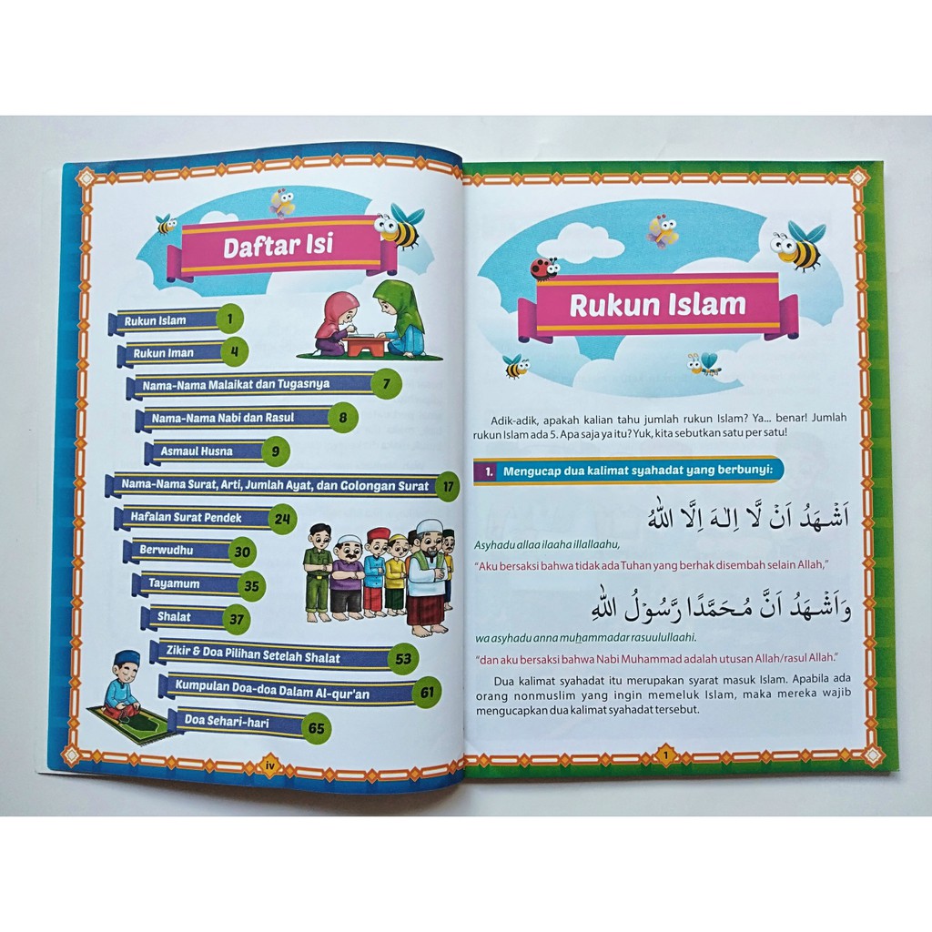 Checklist Buku Anak Islam Tuntunan Shalat Lengkap For Kids Bergambar Full Color Shopee Indonesia