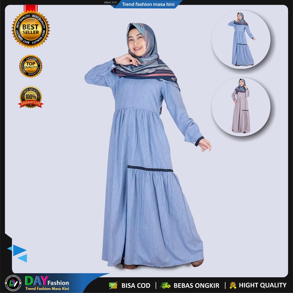 Gamis Jihan Radinka | Dress Muslim | DAY Fashion | Catton Premium