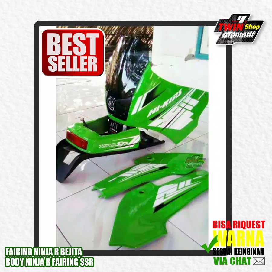 FAIRING NINJA R BEJITA BODY NINJA R FAIRING SSR HIJAU