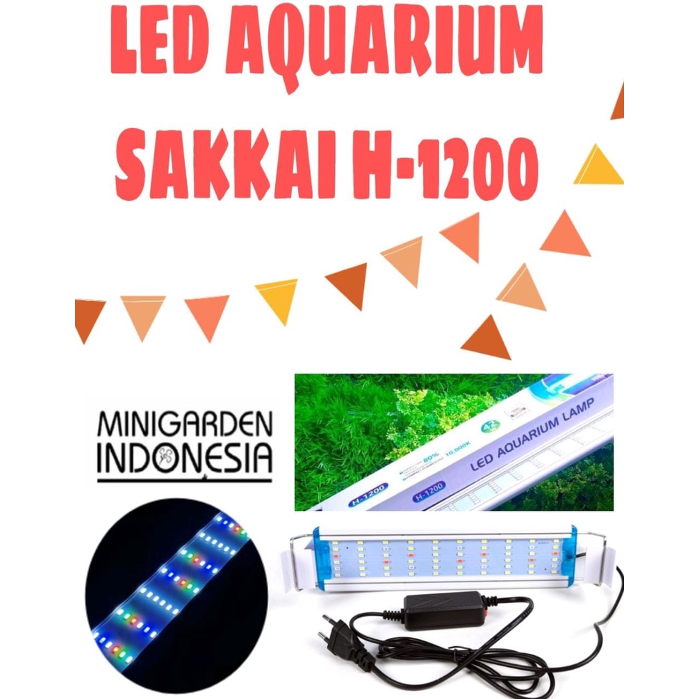 SAKKAI PRO H-1200 42W 120CM LAMPU LED AQUARIUM AQUASCAPE TOP GANTUNG