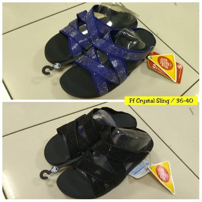 Model Baru Sendal Sepatu Wanita /Cewek Tali Jepit Sdl44 - Hi 3914NW Fitflop Crystal Sling For Women