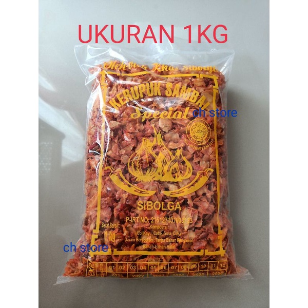 

Keripik Sambal Sibolga 1KG halal CAP BAWANG