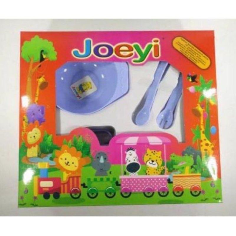 JOEYI-FEEDING SET MAKAN BAYI JOEYI KECIL-TEMPAT MAKAN BAYI MURAH-PAKET KADO BAYI KOMPLIT