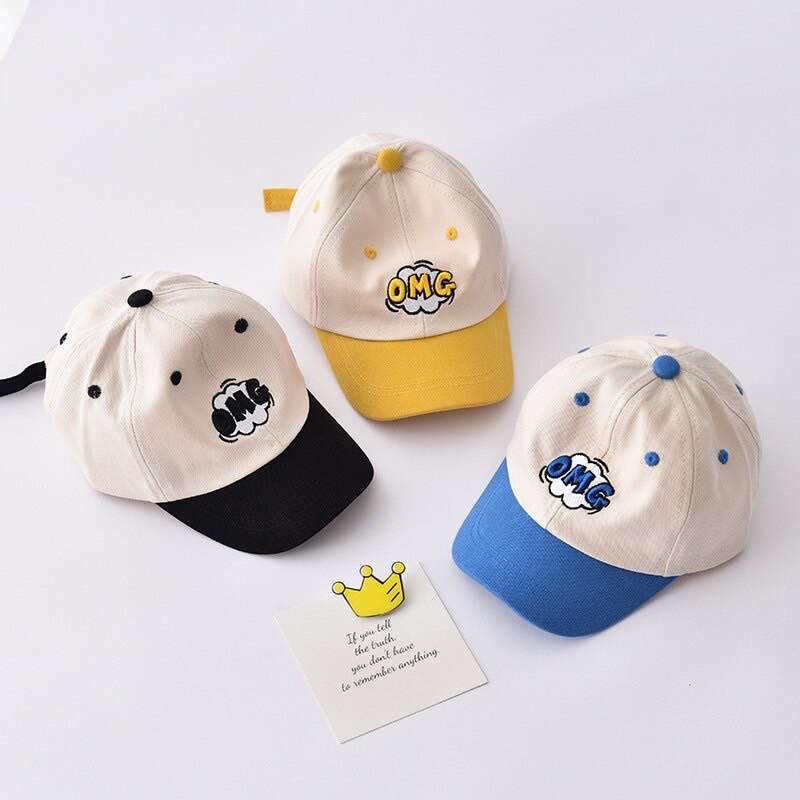 TOPI BASEBALL FASHION ANAK LUCU MOTIF BORDIR OMG / TOPI BASEBALL ANAK OMG UNISEX