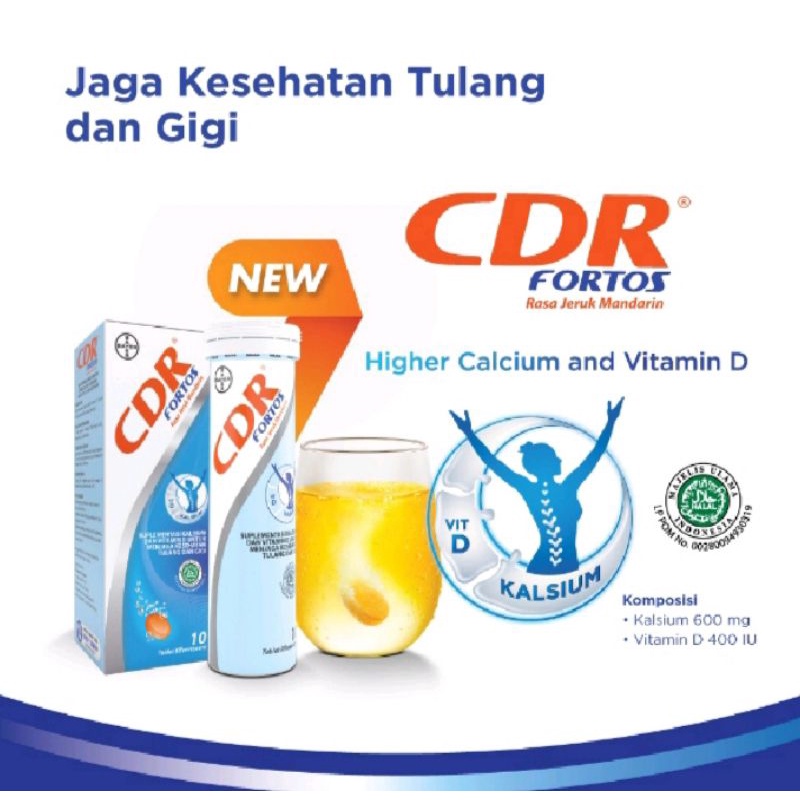 Cdr Fortos suplement kesehatan kalsium/ kesehatan tulang