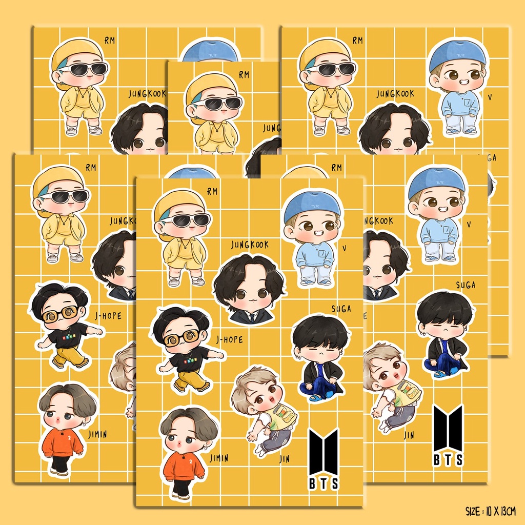 

STICKER KARAKTER B21/STICKER PACK KPOP