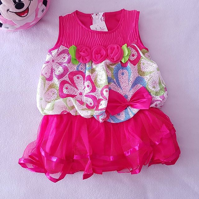 Baby G Collection GFD1763 Dress Party Balloon Rainbow Pakaian Anak Perempuan