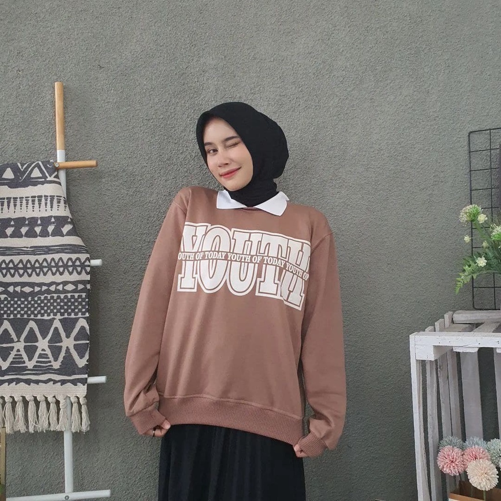 Nara Grosir - Youth Colar Sweater | Sweater Pria dan Wanita