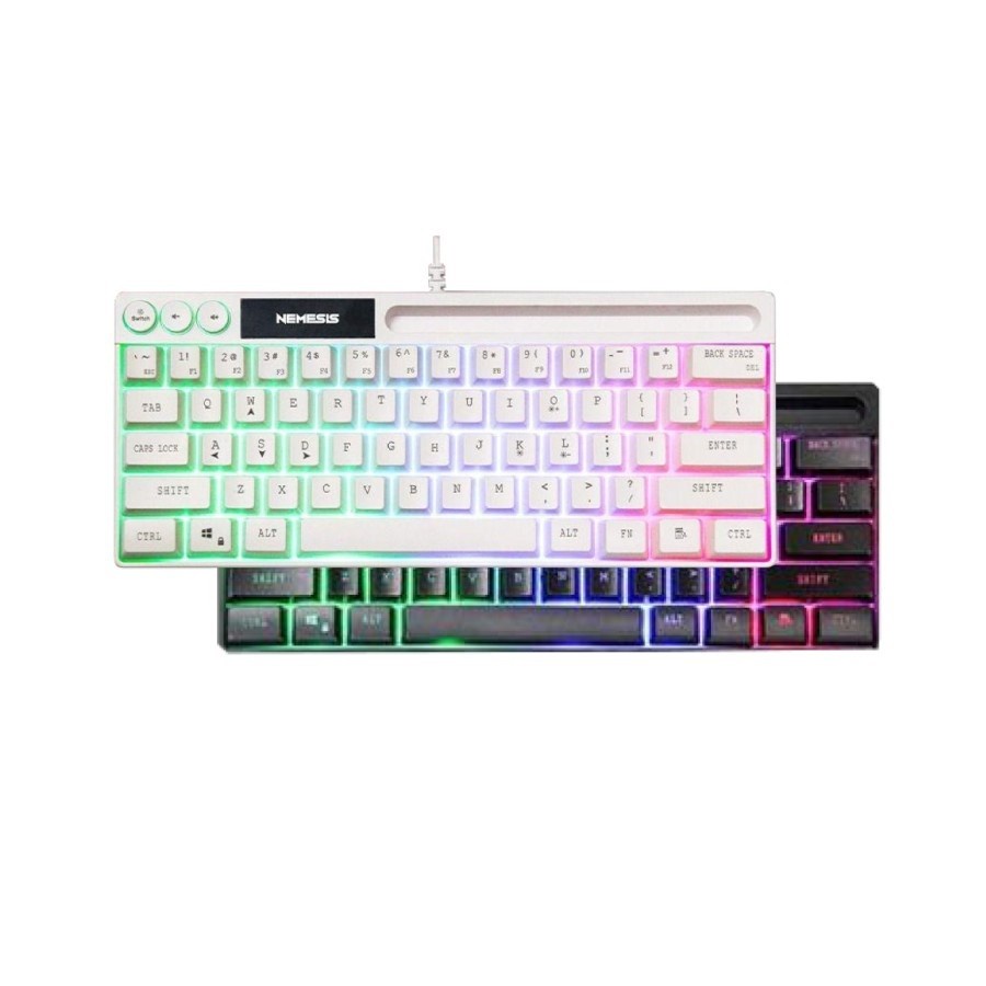 NYK K06 / K-06 Eris Mini Rainbow RGB Gaming Keyboard