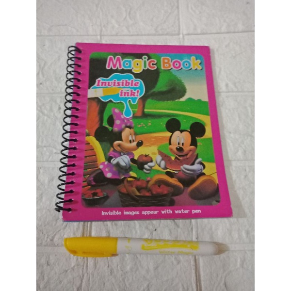 LYSASHOP - MAGIC WATER BOOK / BUKU AJAIB MEWARNAI ANAK GAMBAR MAINAN EDUKASI ANAK-Mickey Mouse