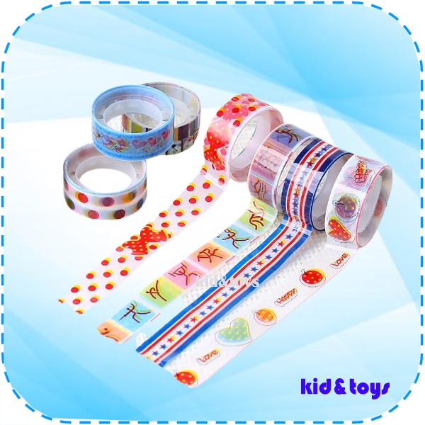 1 Pieces Tape Korean Style Wrist Tape Washi Tape Scrap Book Perekat Selotip Isosasi Plastik