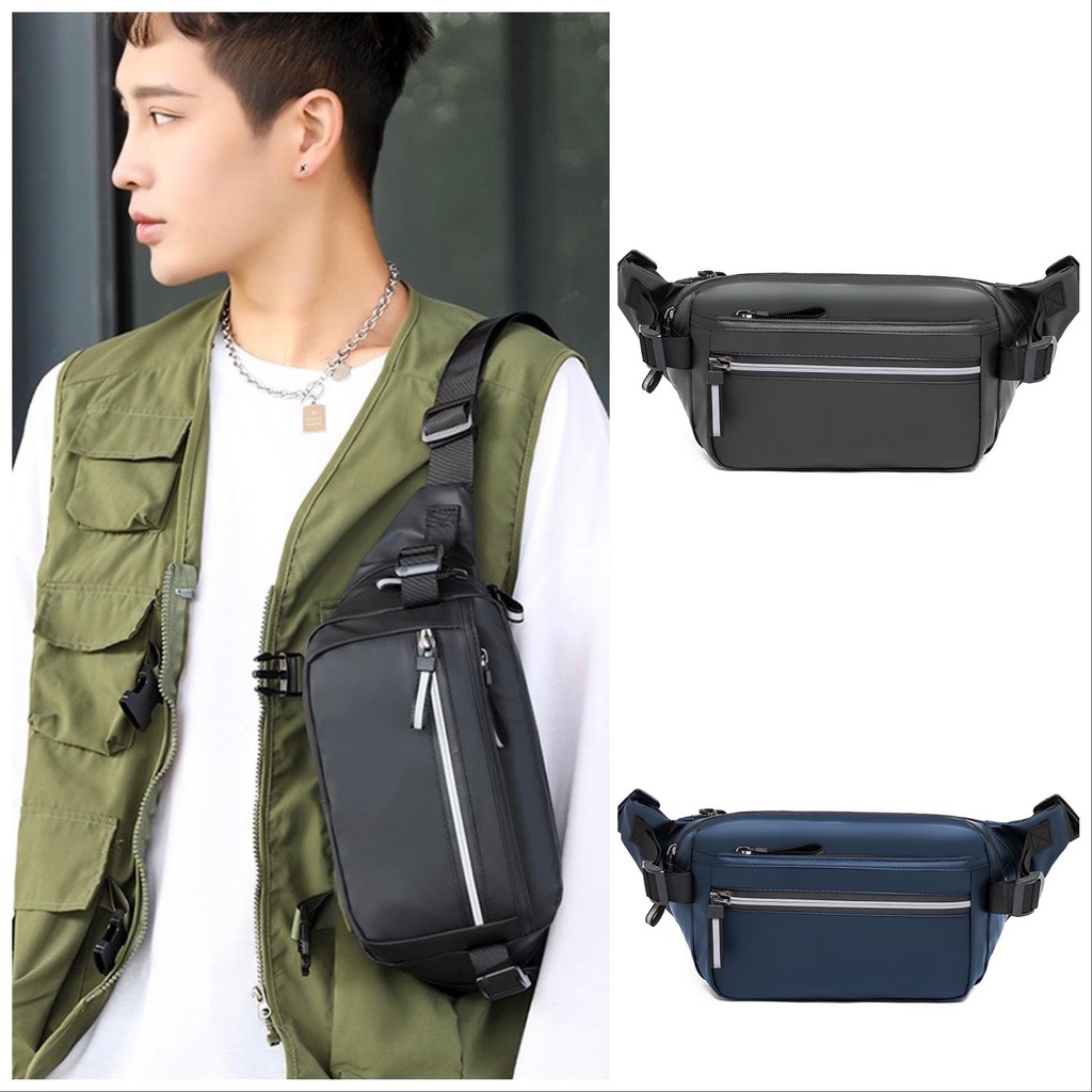 Tas Selempang Pria import ORIGINAL Waterproof Waistbag Sling bag Tas Pinggang Slempang