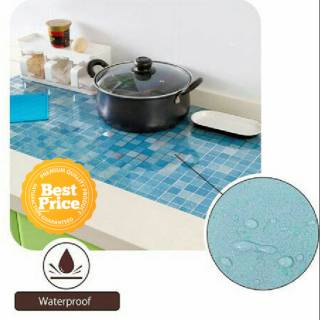 Wallpaper Sticker dinding  kitchen set kamar  mandi  motif 