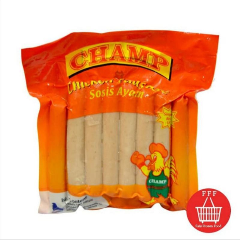 

Champ Sosis Ayam 375gr isi 15 pcs