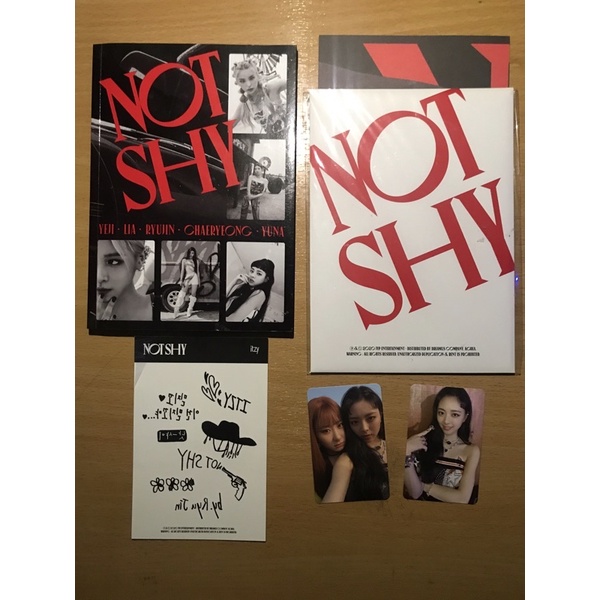 ALBUM ITZY NOT SHY UNSEALED FULLSET