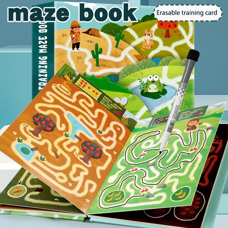 Mainan Anak MAZE BOOK Mainan Edukasi Anak Buku Belajar Aktivitas Anak