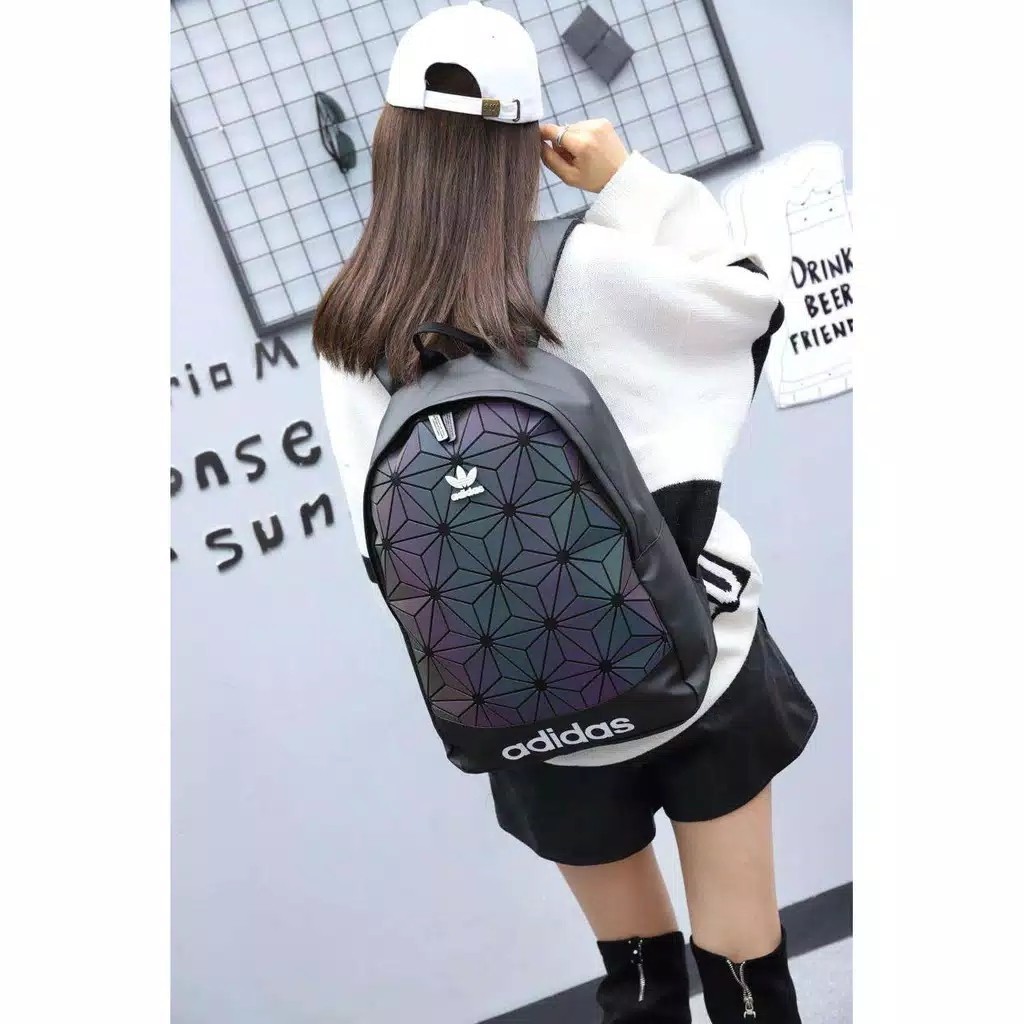 Adidas Xeno 3D Reflective Backpack Diamond Pattern