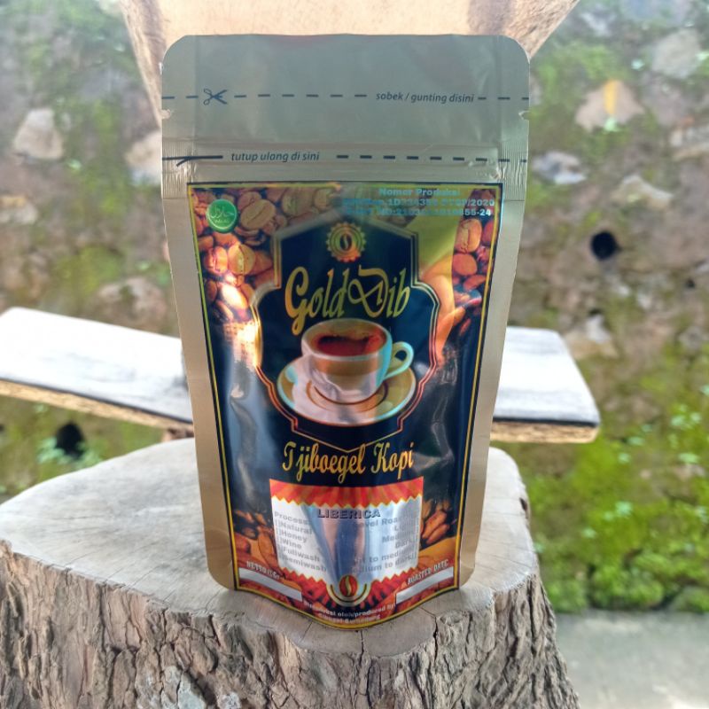 

Bubuk kopi Liberika/Liberica 50gr Natural Proses Asli Sumedang Jawa Barat