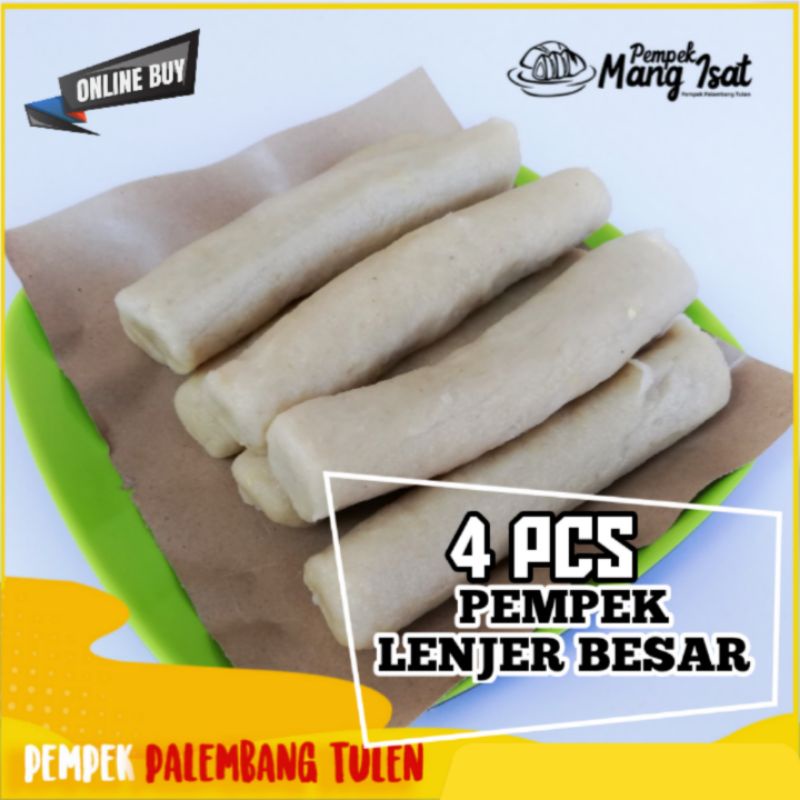 

Pempek - Paket 4 pcs lenjer besar - Pempek palembang - Pempek palembang asli - Pempek mang isat