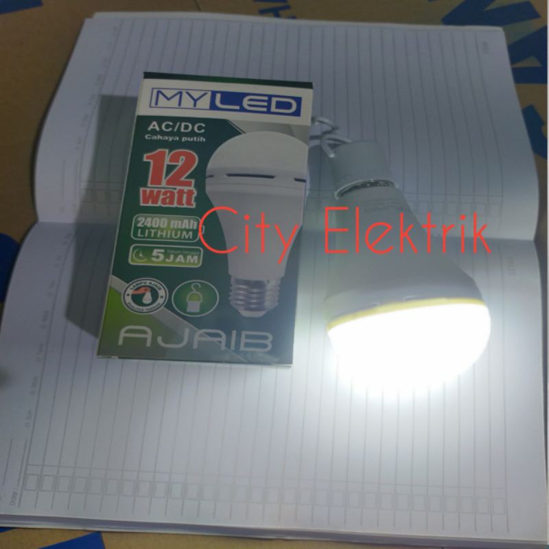 Lampu LED Emergency 12 Watt AC/DC / Lampu Ajaib / Lampu Led Emergency Murah Bergaransi