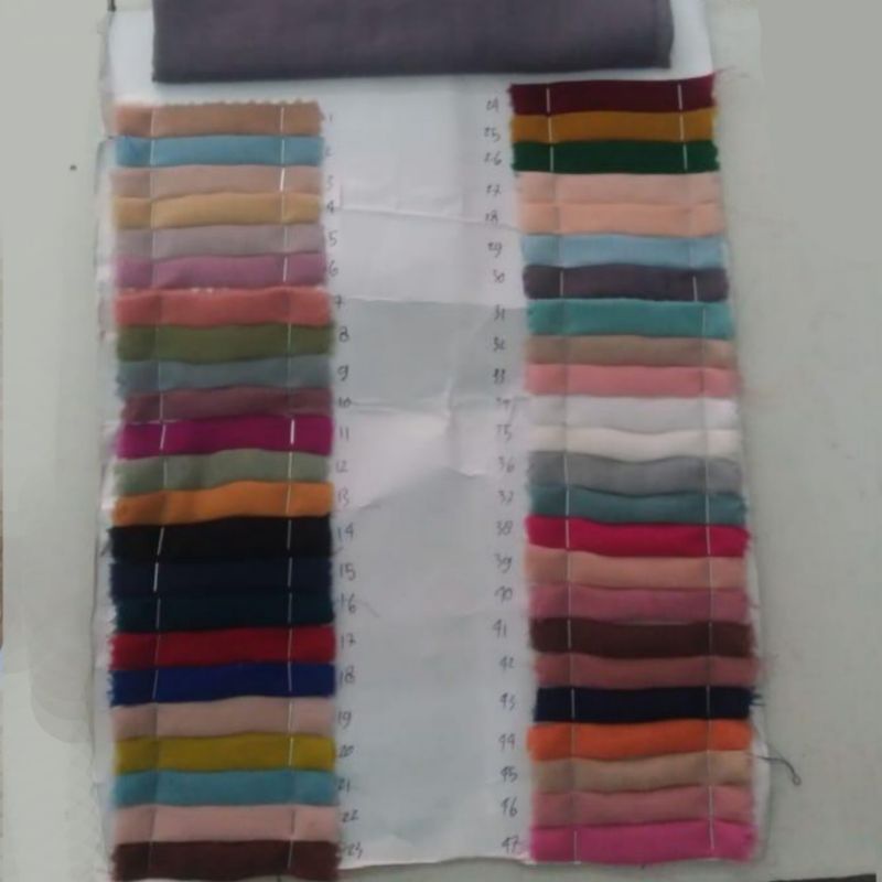 Hijab Voal Premium segi empat JUMBO size 130x130 || Voal Polos Syar'i lassercut