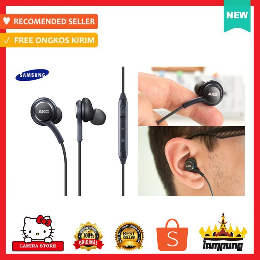 EARPHONE HEADSET SAMSUNG GALAXY S8 TUNE BY AKG / HEADSET AKG / HEADSET SAMSUNG AKG / HEADSET SAMSUNG
