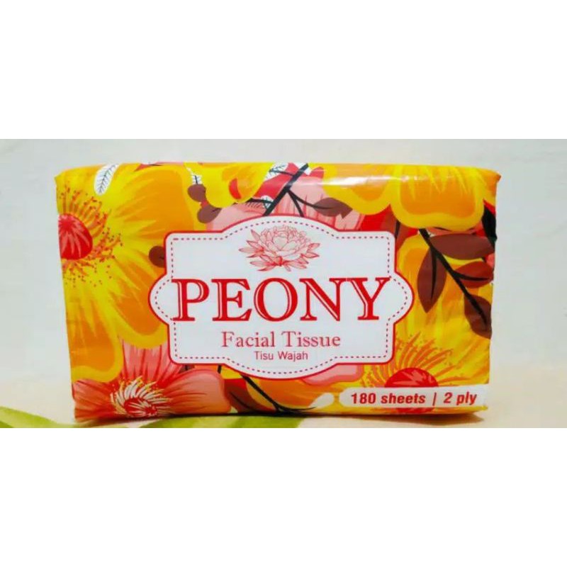 Tisu facial nice 180 sheet 2 ply dan peony dan besmarttis 180sheet montis 150-Peony 180 sheet