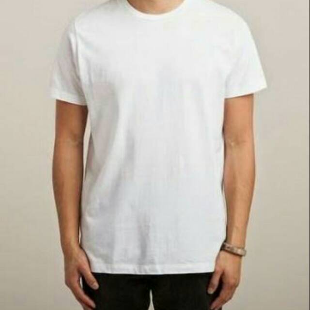 Kaos putih polos combed 20s