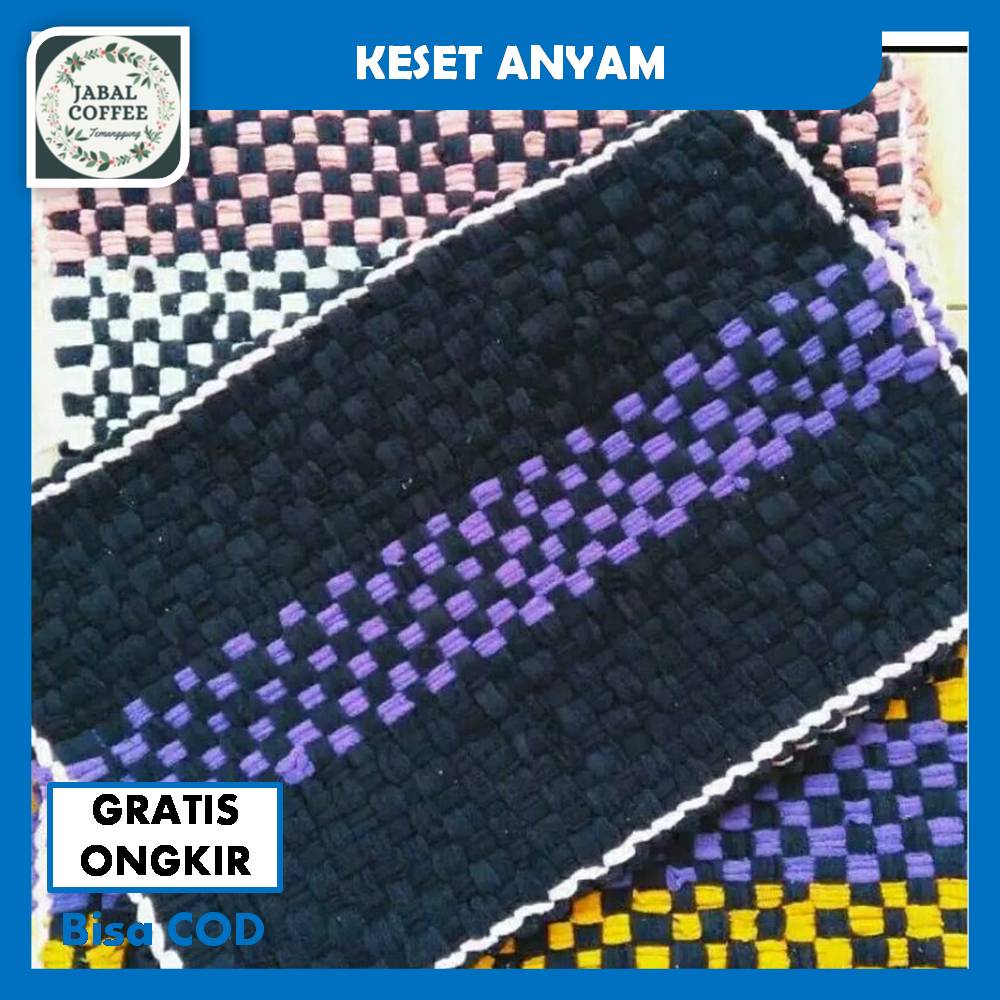 Keset Anyam Anti Slip Ukuran 40 X 60 Cm / Keset Kaki / Keset Kamar Mandi / Keset MurahJ60