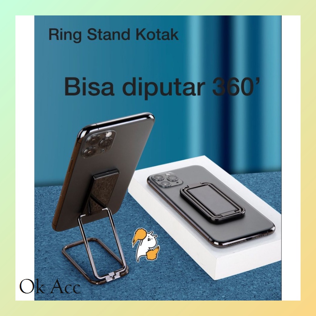 Stand Handphone dudukan nonton Holder HP bentuk cicin Ring