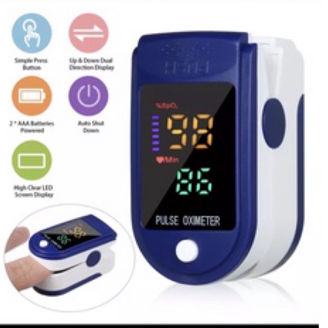 Oximeter Fingertip Alat Ukur Saturasi Oksigen Darah