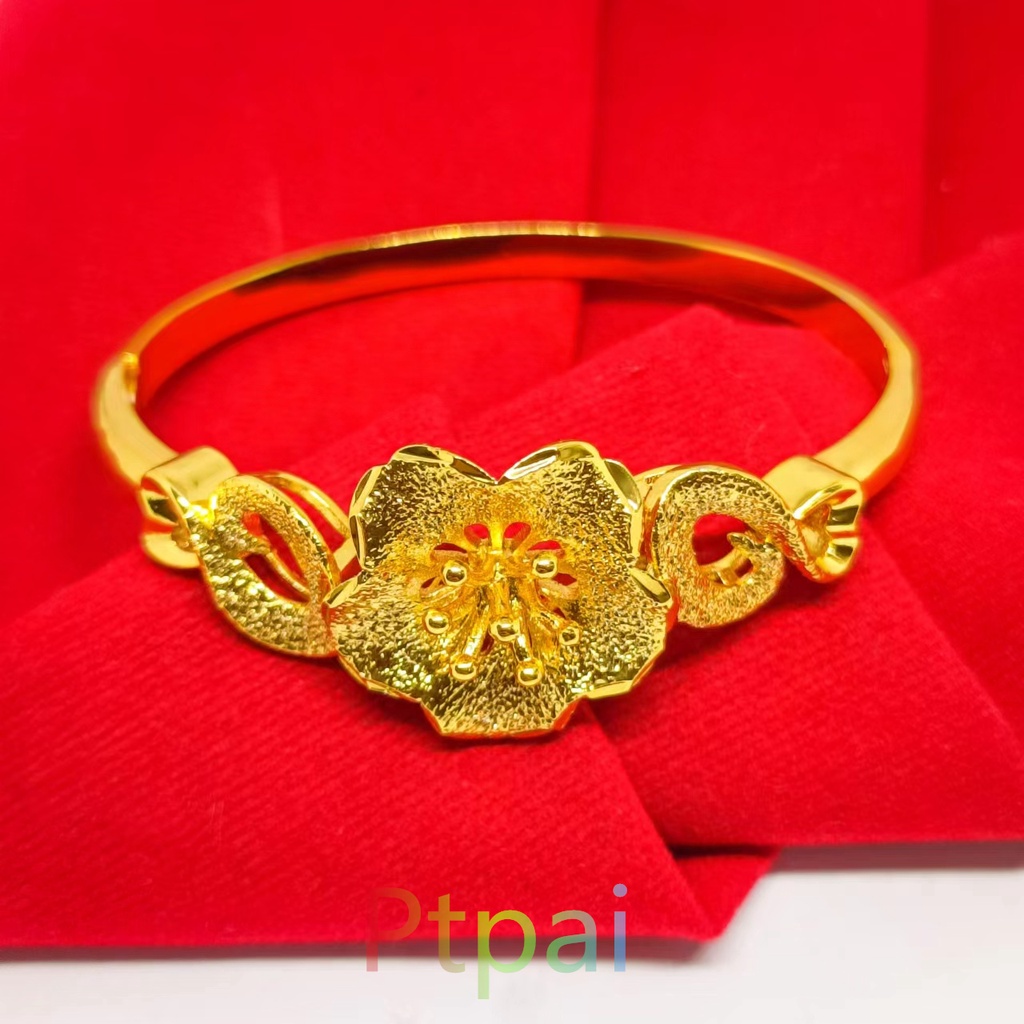 Fashion Xuping Gelang Kendari Wanita Perhiasan Dubai Lapis Emas 24K Gold