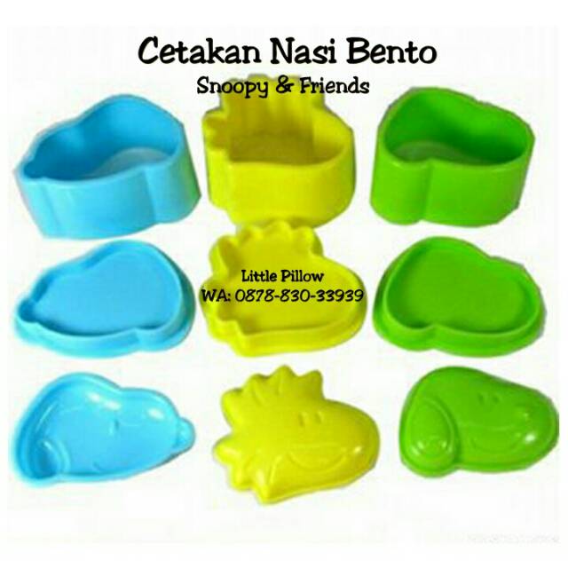 (SNOOPY FRIENDS) Cetakan Nasi Bento Karakter Snoopy &amp; Friends - rice mold snoopy karakter