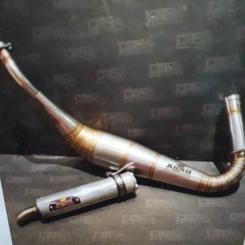 Knalpot Ahau One Stainless Yamaha Rxking Rx King Tipe Pdk original ahau