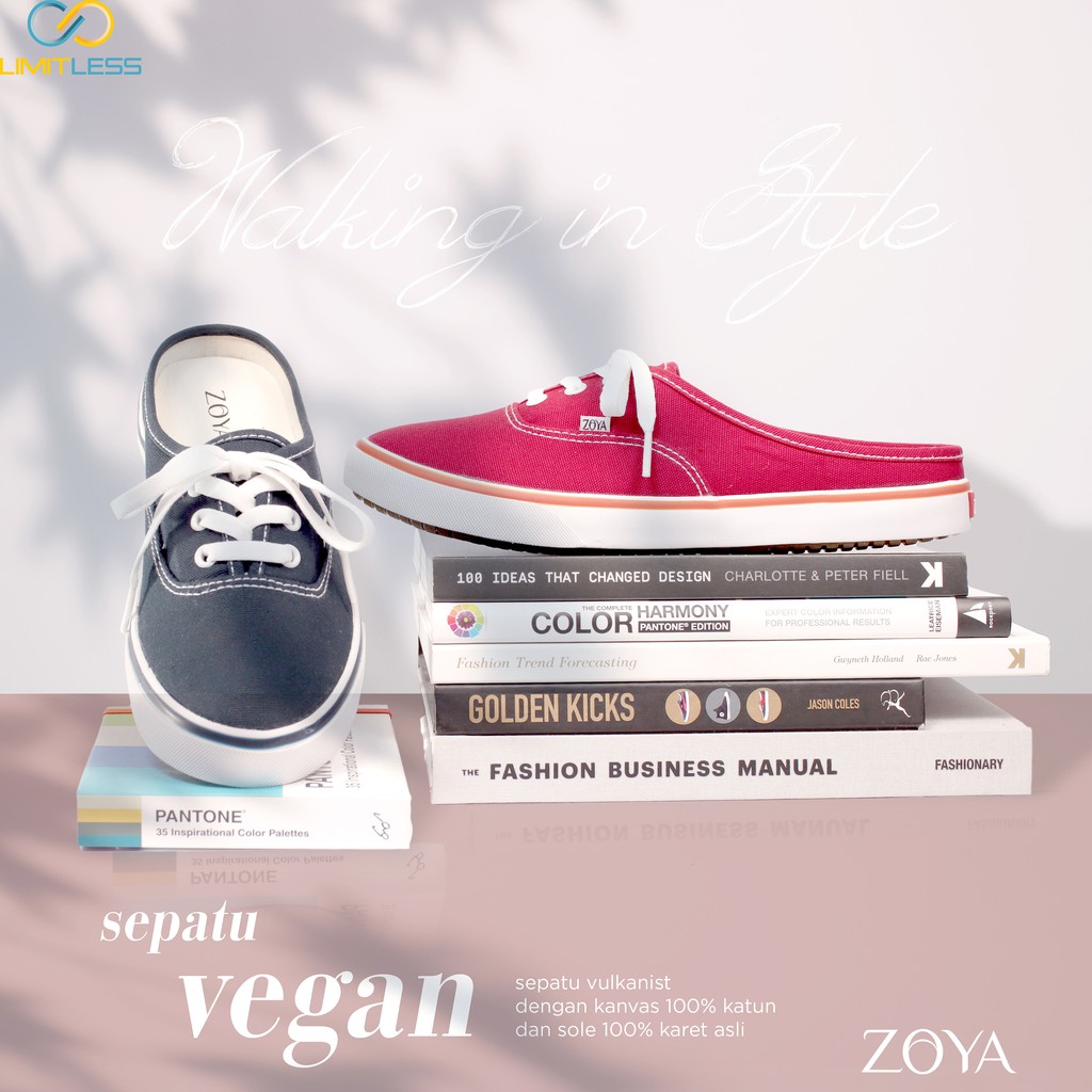 Sepatu Wanita Canvas ZOYA Original Sepatu Kanvas Wanita Putih Zoya Casual Terbaru Sneakers Perempuan