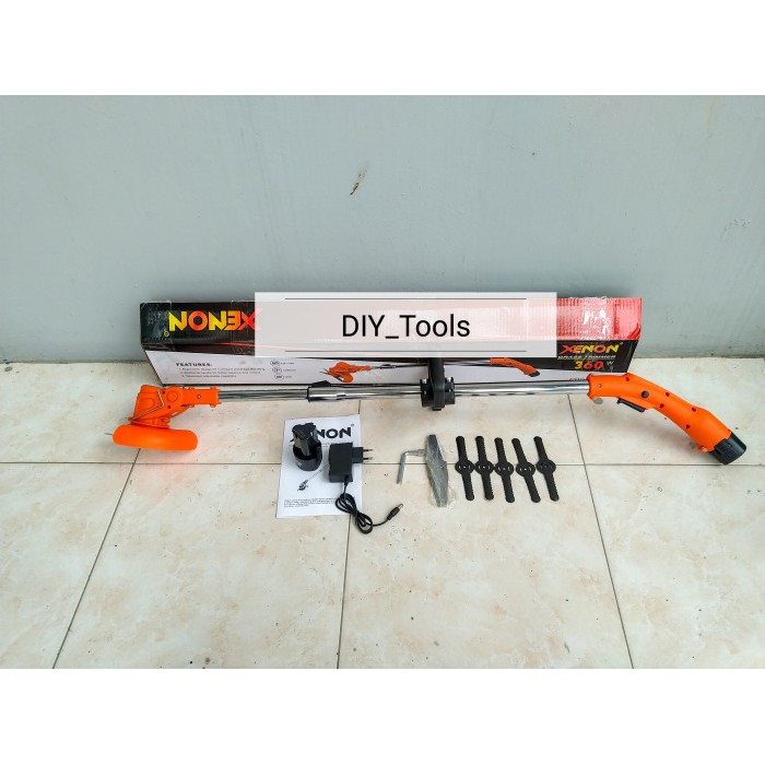 Alat Potong Rumput Baterai 12V Xenon Mesin Potong Rumput Baterai Cordless