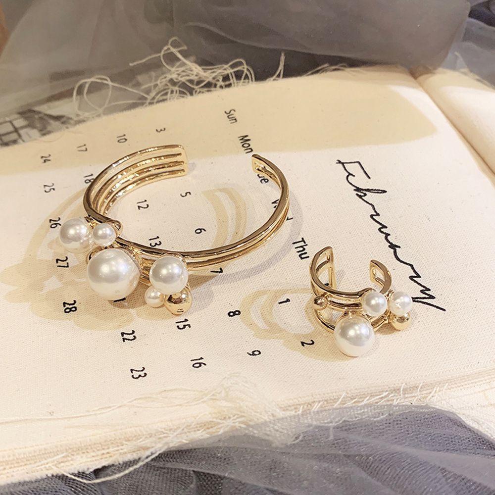 PINEAPPLE Gelang Tidak Teratur Untuk Wanita Perempuan Emas Logam Berongga Keluar Bangle Geometri Bracelet