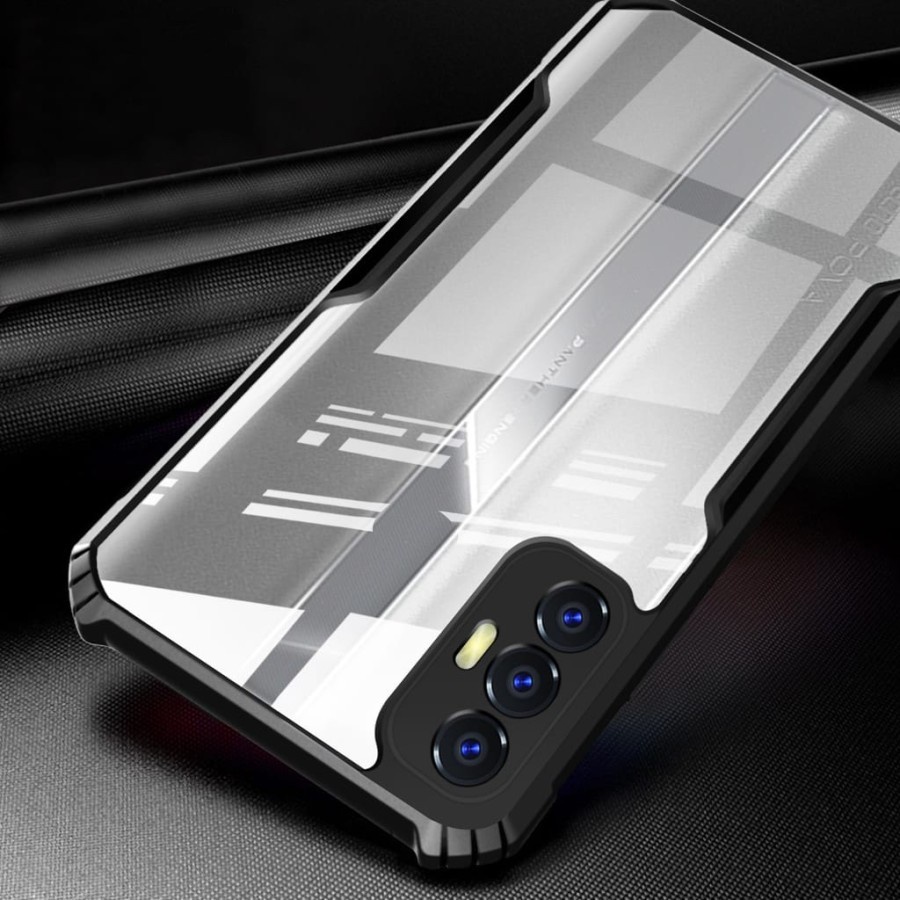 Tecno Pova 3 Hardcase Shockproof Transparant Protect Camera Casing Tecno Pova 3