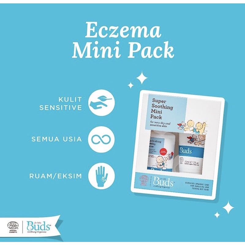 Buds organics ezcema mini pack - paket hemat perawatan eksim