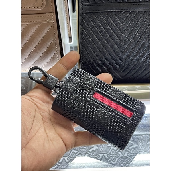 Dompet Gantungan Kunci LV KULIT SAPI Super Premium ada BOX ada tempat Stnk Motor / Mobil L1