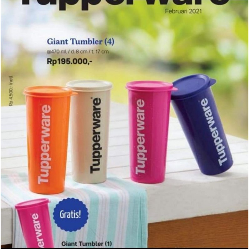 Giant Tumbler tupperware 470ml - botol minum anak