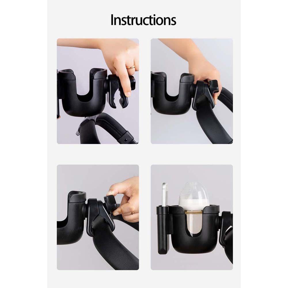 Needway Stroller Cup Holder Anti-Slip Carriage Portable Tempat Botol Bayi Sepeda Cup Holder Milk Cup Holder Aksesoris Stroller Bayi