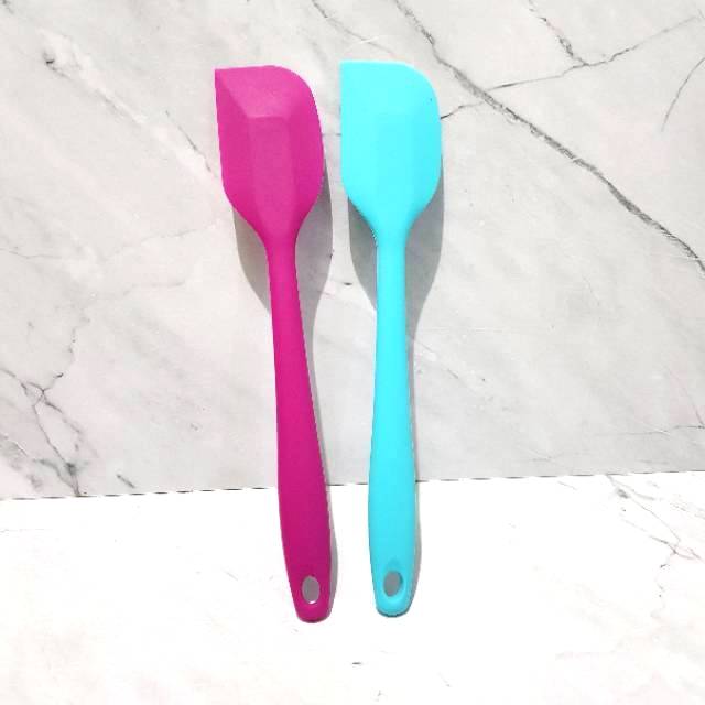 spatula silikon 20 cm sutil silicon sodet tahan panas food grade tanpa sambungan plain