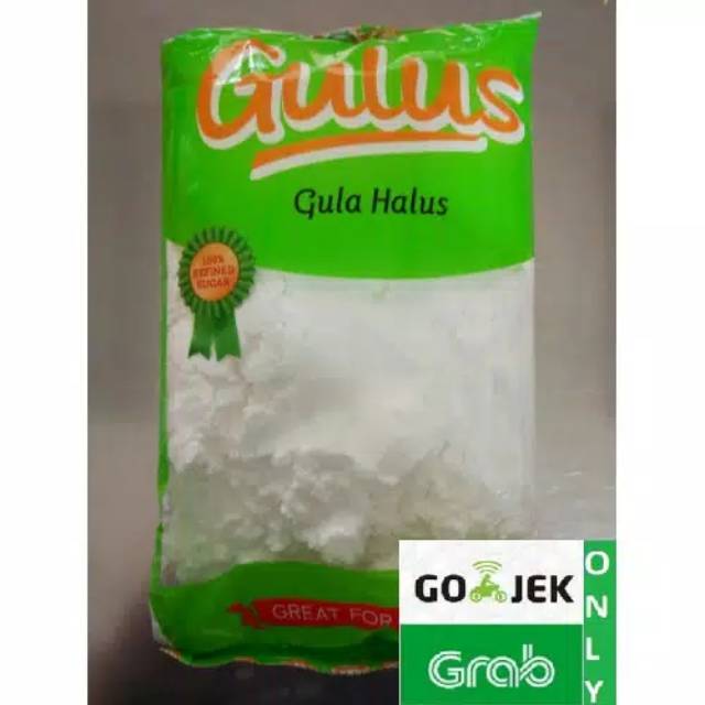 

GULA HALUS GULUS 500GR (BAHAN ICING SUGAR) GOJEK GRAB ONLY