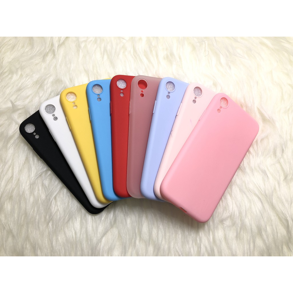 C107 Iphone XR / X XS / XS MAX Colourful Ultrathin Silicone Case / Matte Case